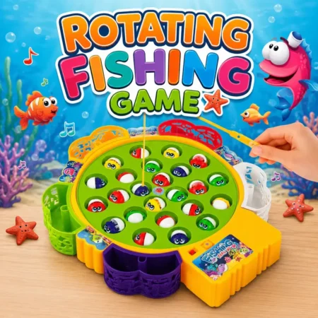 Rotating Fishing Game with Music – 24 Fish