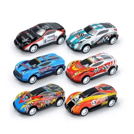 Pull Back Die-Cast Cars – Set of 6
